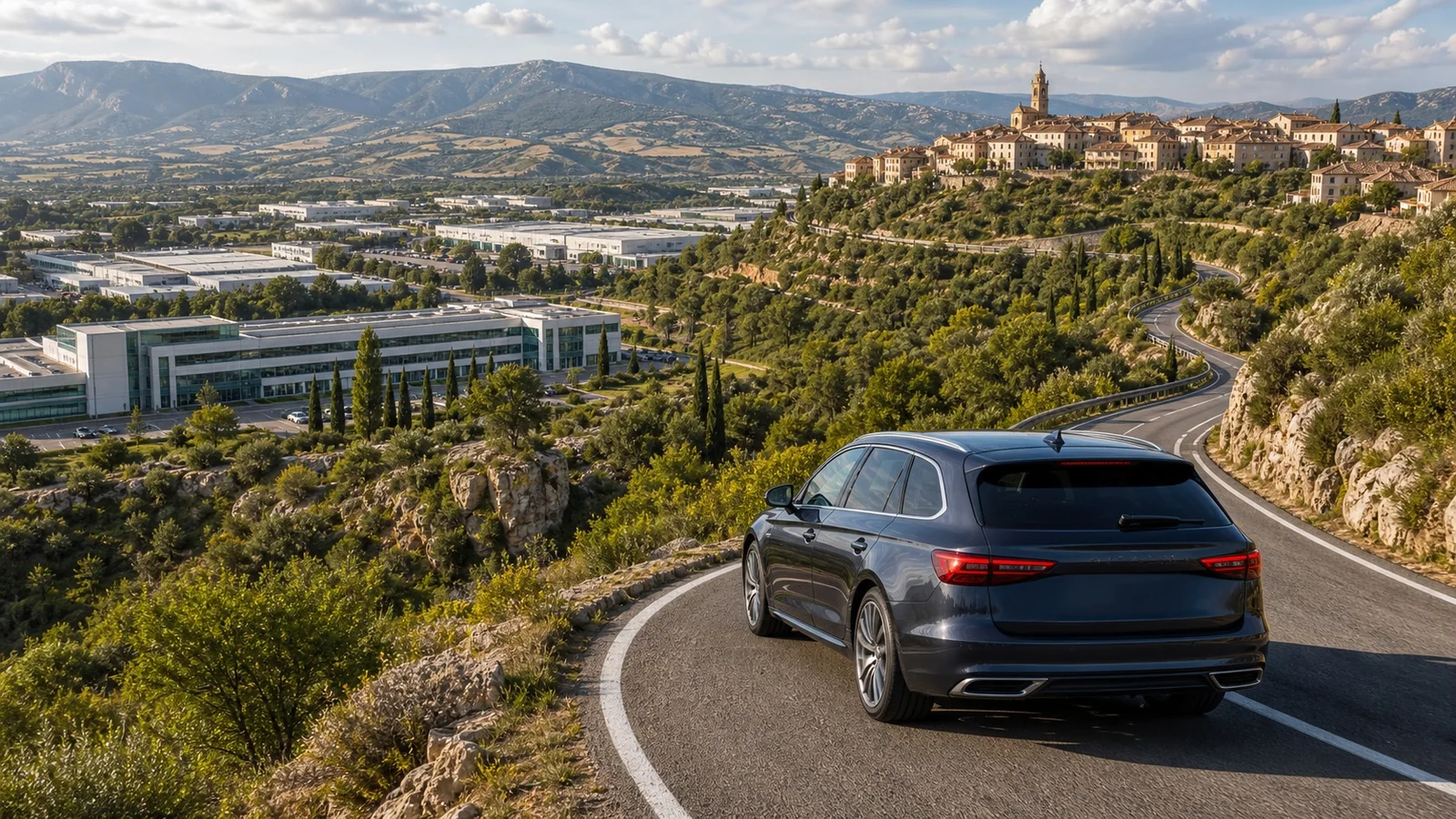 Automobile in viaggio tra più sedi clienti in Italia